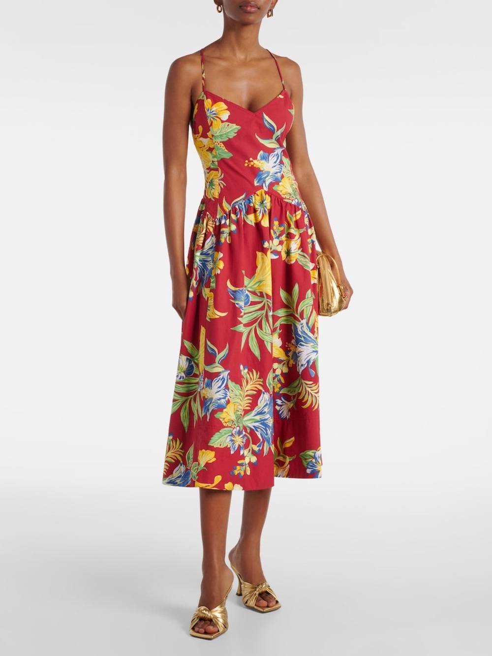 Polo Ralph Lauren
Tropical-Floral Cotton Poplin Midi Dress - Picture 2 of 11